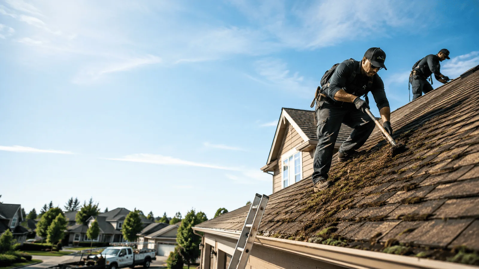 Roof Moss Removal in Deport, TX near me